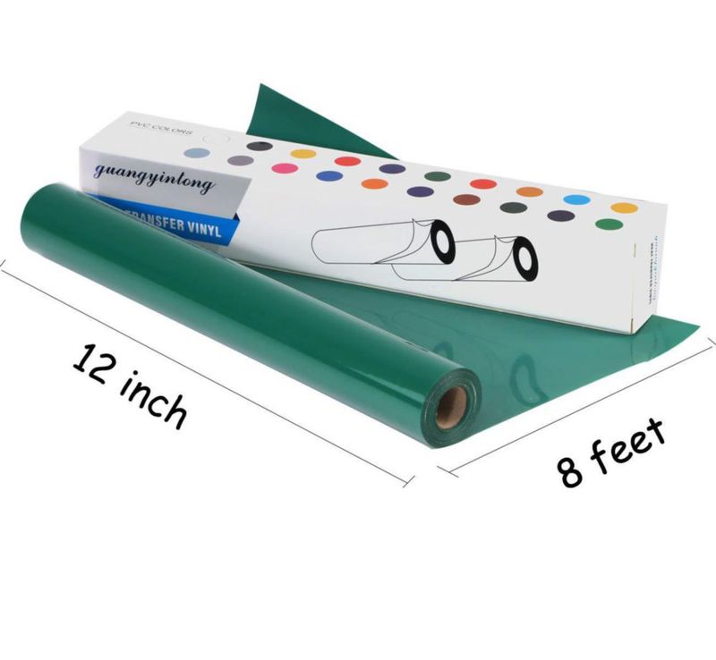 Vinilo HTV guangyintong 30 cm x 24 m Rollo Verde