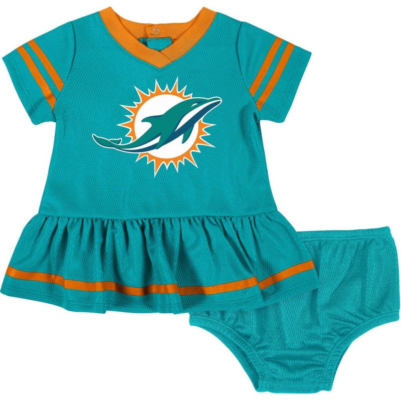 Vestido Gerber Miami Dolphins 3-6 meses para bebé niña