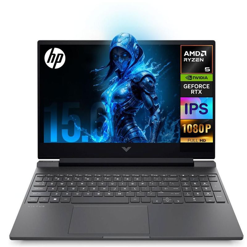 Laptop gamer hp victus rtx 4050 r5 24gb 512gb ssd 15.6"