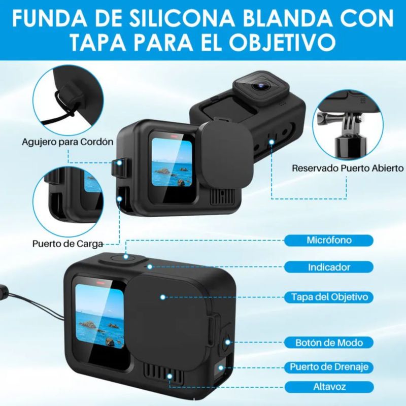Kit De Accesorios 29 en 1 Axnen Para Gopro Hero 12 11 10 9