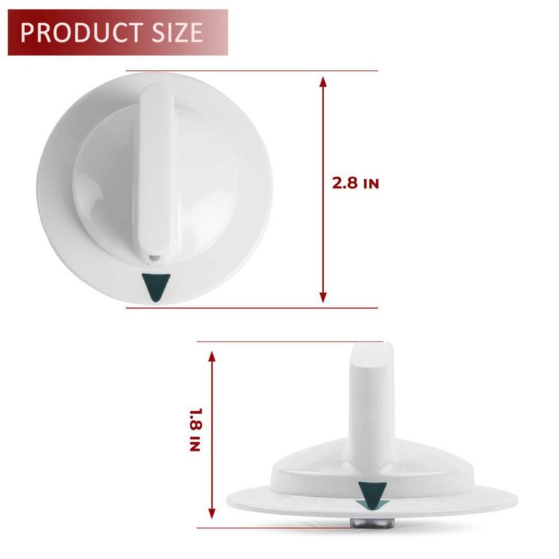 Perilla de temporizador para secadora Seentech WE1M652 (2 unidades)
