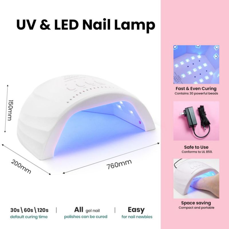 Kit de esmalte de uñas en gel Beetles 68 piezas 35 colores lámpara UV