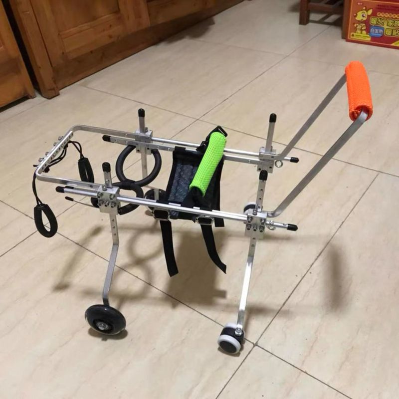 Silla de ruedas para perros RUIFAR de 4 ruedas ajustable (S)