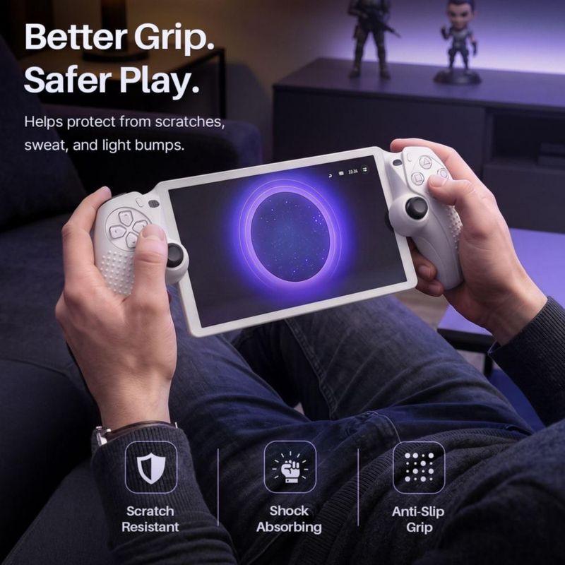 Funda de silicona blanca para PS Portal de TNP Products