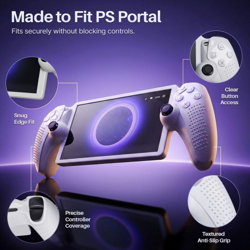 Funda de silicona blanca para PS Portal de TNP Products