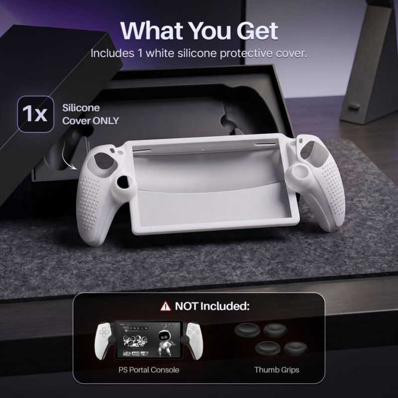 Funda de silicona blanca para PS Portal de TNP Products