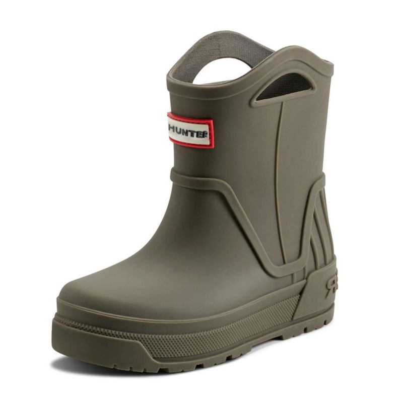 Bota Hunter Kids Georgey Impermeable Talla 7 Verde Oscuro