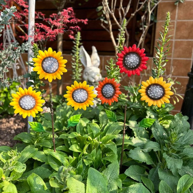 Estacas de jardín KEDONCHEN Girasol 75 cm (2 unidades)