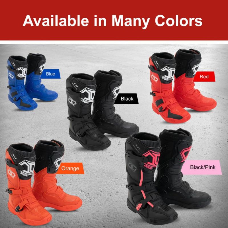 BOTAS MSR M3X Juvenil Talla 7 Negro/Rosa