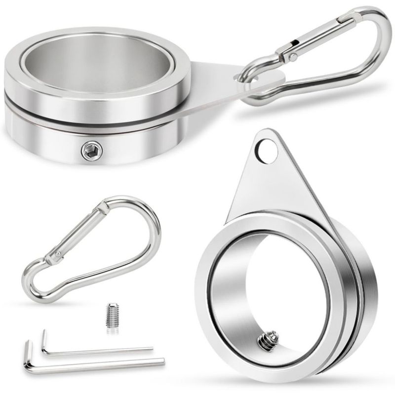 Aros para asta de bandera REERON 25 cm anti‑enrollamiento giro 360°