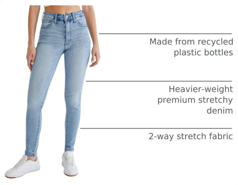 PANTALONES AEROPOSTALE Aero de talle alto estilo jegging