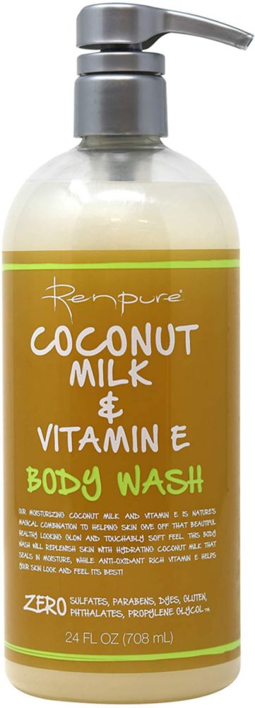 Gel de Ducha RENPURE 708 ml Leche de Coco y Vitamina E
