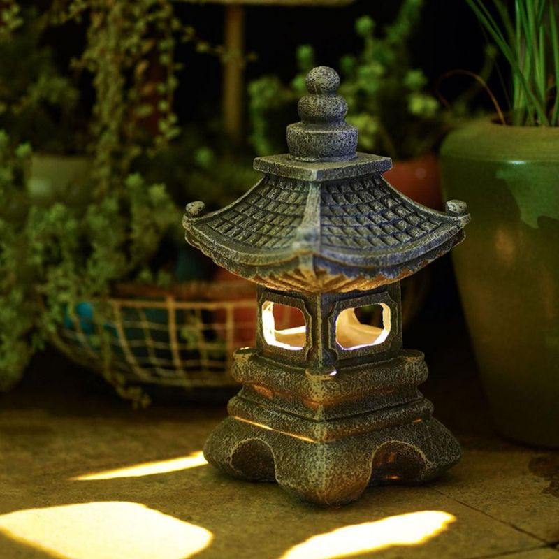 Lámpara Gardenfans 17 cm Solar LED estilo Zen