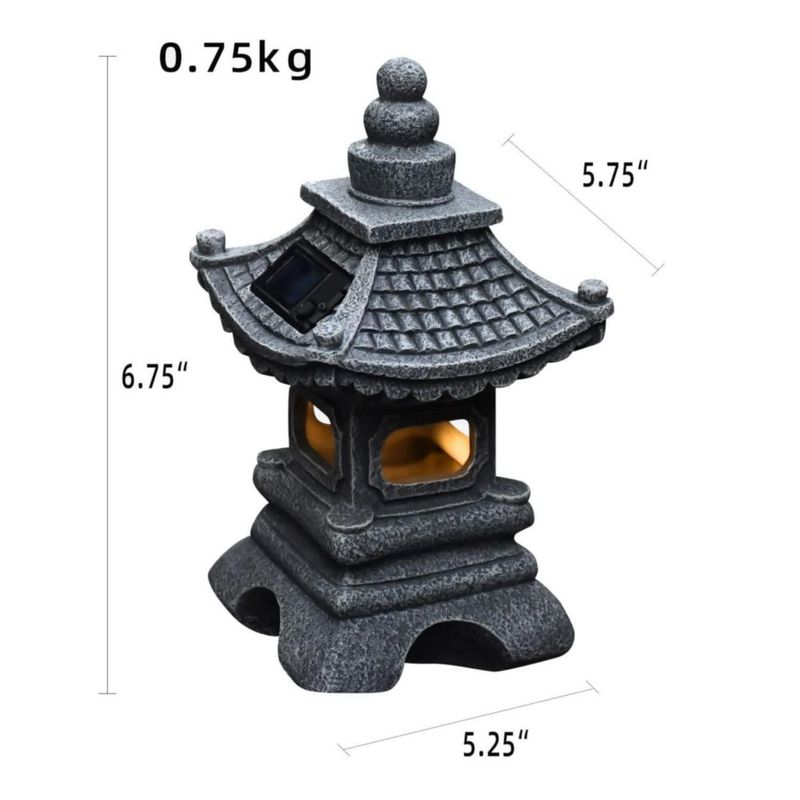 Lámpara Gardenfans 17 cm Solar LED estilo Zen
