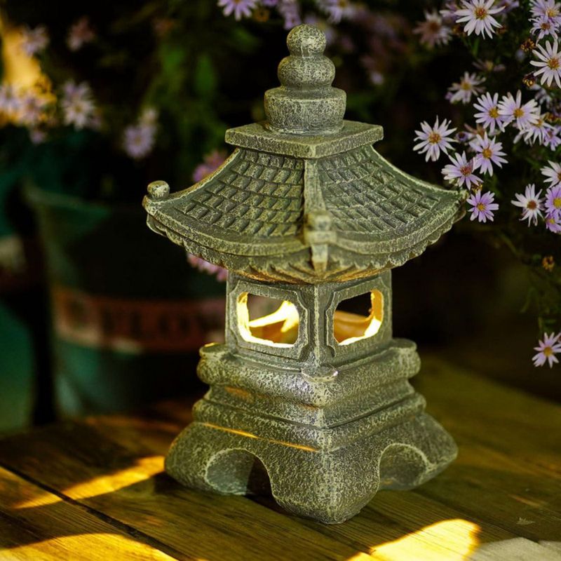 Lámpara Gardenfans 17 cm Solar LED estilo Zen