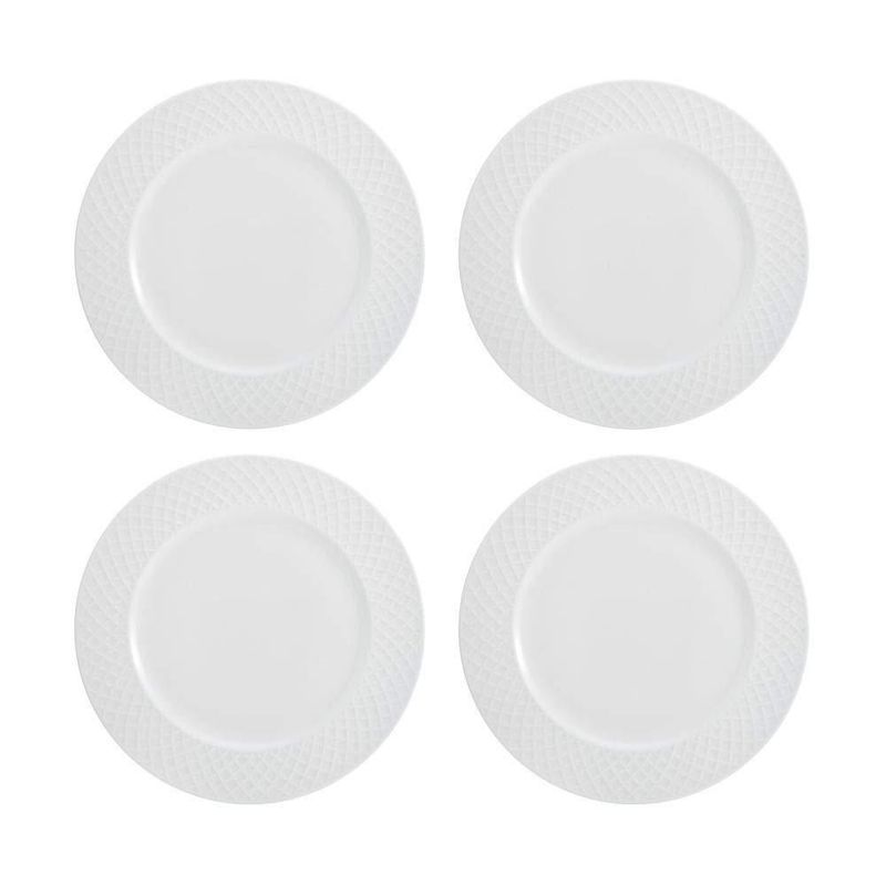 Juego de Vajilla Mikasa 16 Piezas de Porcelana de Hueso Blanca