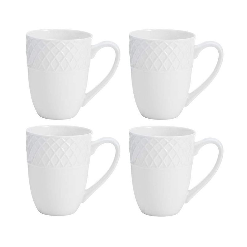 Juego de Vajilla Mikasa 16 Piezas de Porcelana de Hueso Blanca