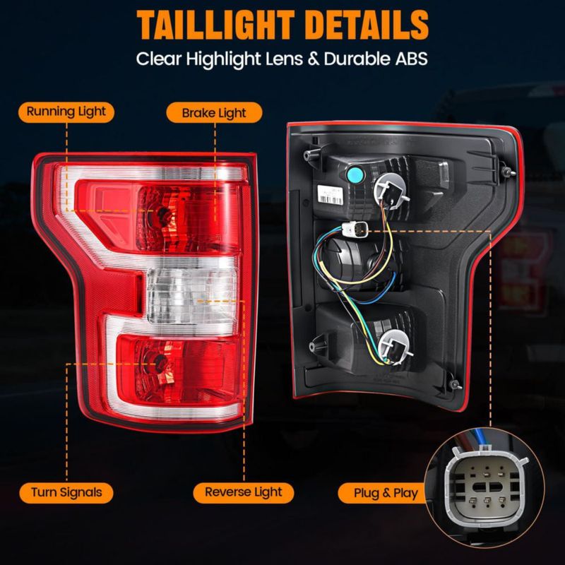 Par de luces traseras BeamTrack para Ford F-150 2018-2020