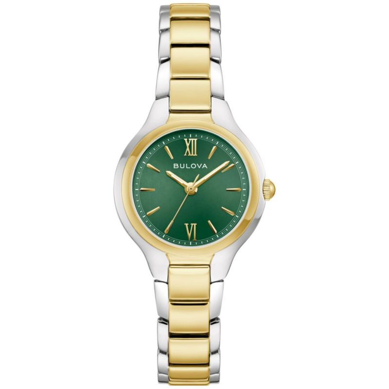 Reloj Bulova 98L334 Bicolor Verde con Nácar para mujer
