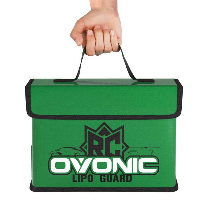 BOLSA DE ALMACENAMIENTO OVONIC 26x13x18 cm Lipo Safe ignífuga