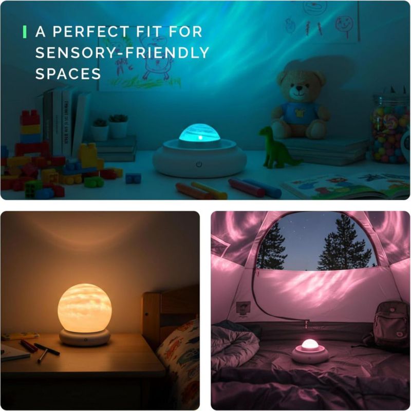 Lámpara Emberela Proyector de Luz Sensorial 2 en 1