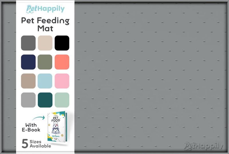 Alfombrilla para mascotas PETHAPPILY 71 cm x 46 cm silicona impermeable