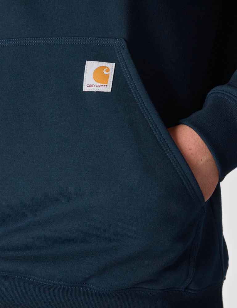 Sudadera Carhartt talla XL color azul marino nuevo con gráfico