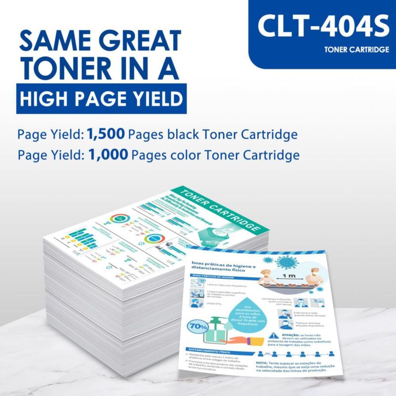 Cartucho de tóner MOLIMER CLT-404S (paquete de 4)