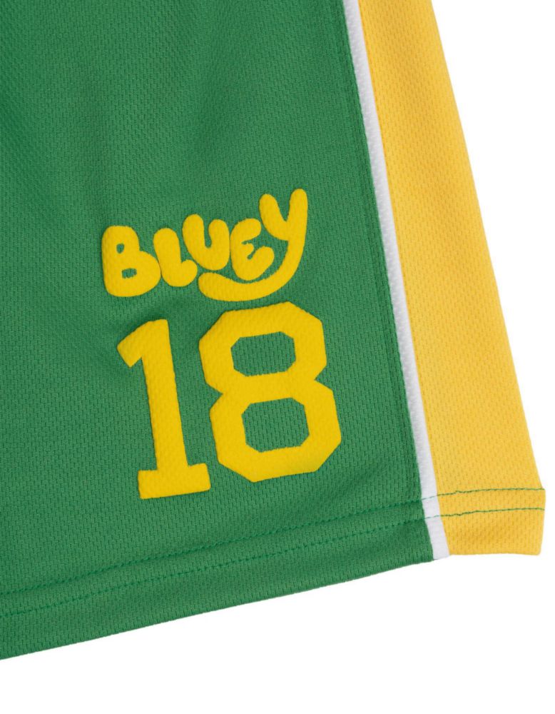 Conjunto Bluey para niños: camiseta de fútbol y short 4T amarillo