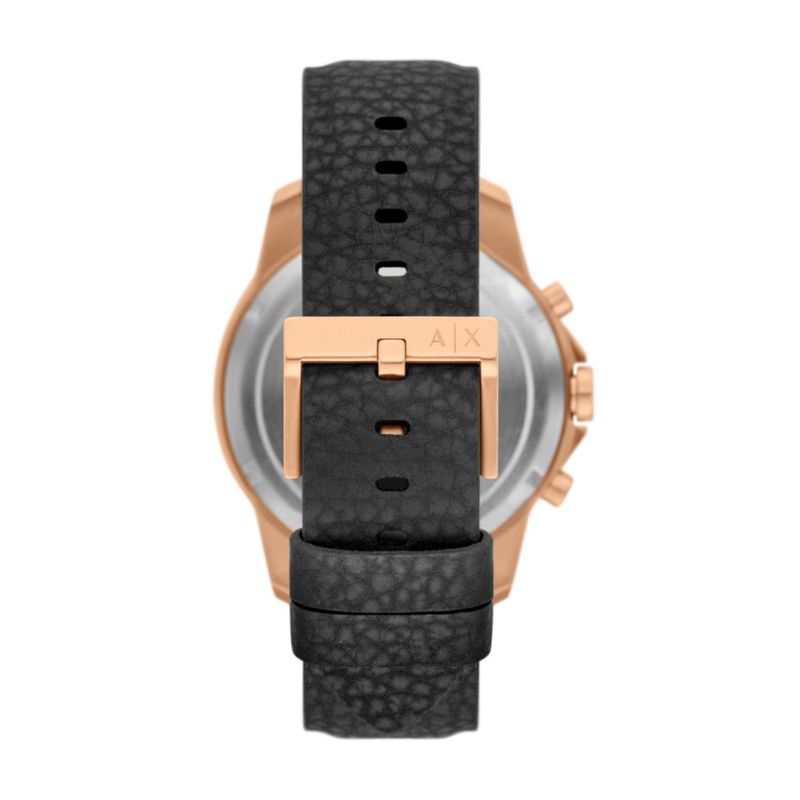 Reloj de hombre Armani Exchange A|X Cronógrafo negro de caucho