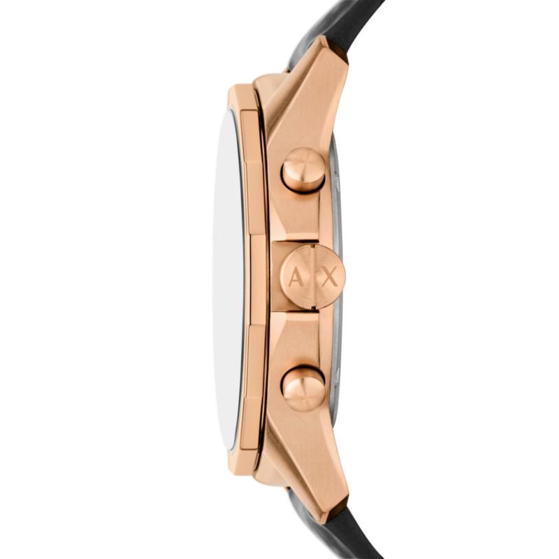 Reloj de hombre Armani Exchange A|X Cronógrafo negro de caucho
