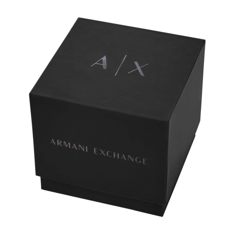 Reloj de hombre Armani Exchange A|X Cronógrafo negro de caucho
