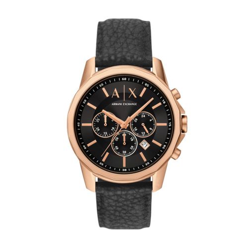 Reloj de hombre Armani Exchange A|X Cronógrafo negro de caucho