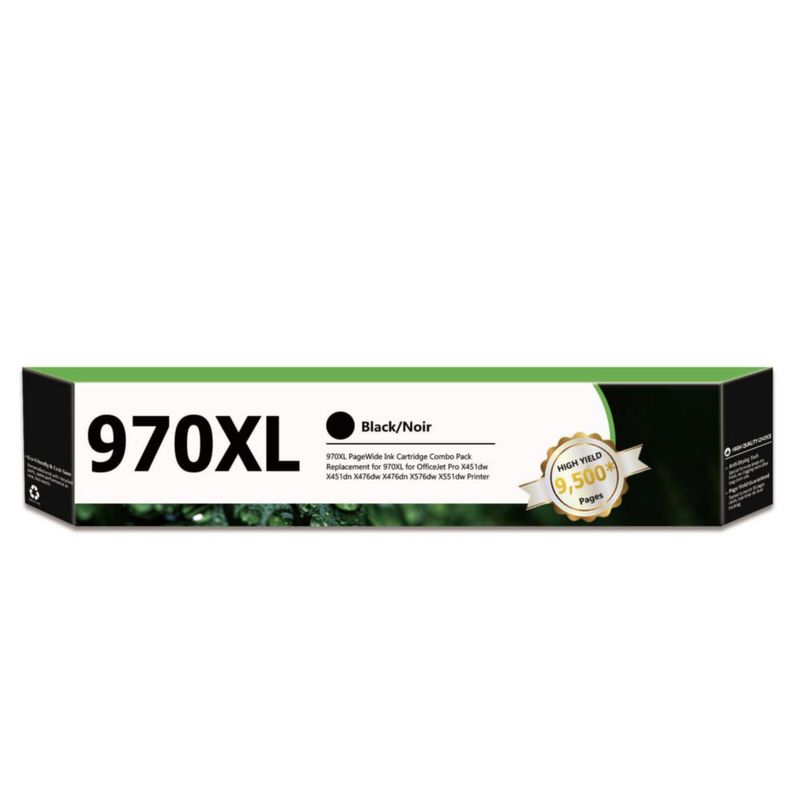 Cartucho de tinta Mooxrbog 970XL negro de alto rendimiento - 1 unidad