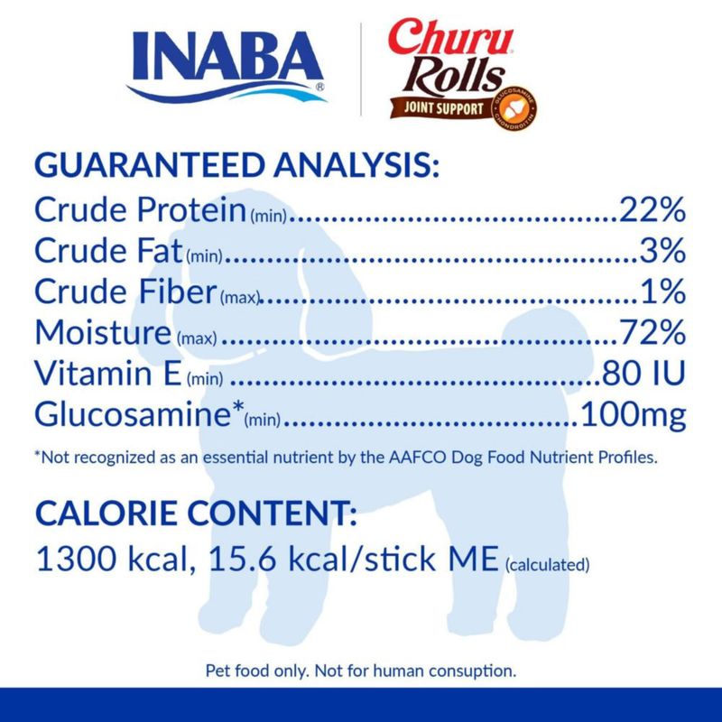 Premio para perros INABA Churu Rolls Apoyo Articular 36 g x 18