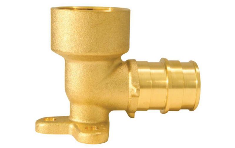 Codo con forma de oreja en forma de gota Conbraco EPXDEE34 para tubo Pex latón sin plomo