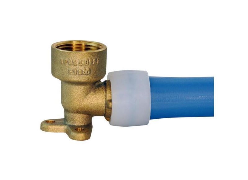 Codo con forma de oreja en forma de gota Conbraco EPXDEE34 para tubo Pex latón sin plomo