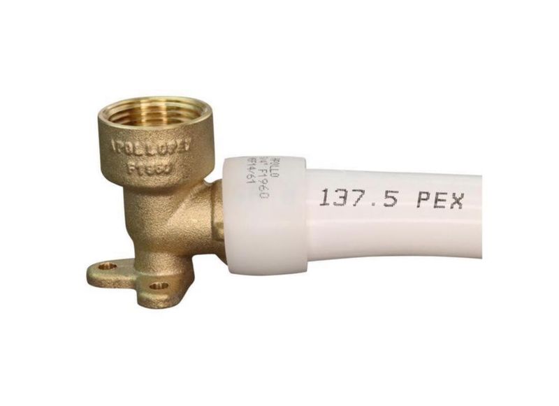 Codo con forma de oreja en forma de gota Conbraco EPXDEE34 para tubo Pex latón sin plomo