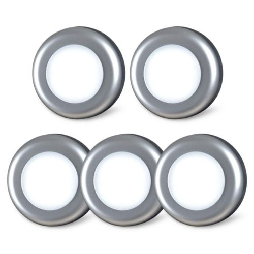 Luces pulsables STAR-SPANGLED 5 unidades 7 cm batería AAA plateado
