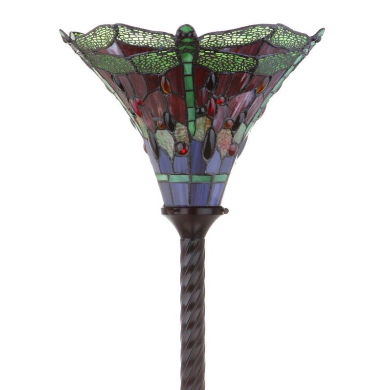 Lámpara de pie JONATHAN Y 180 cm Bronce/Verde estilo Tiffany