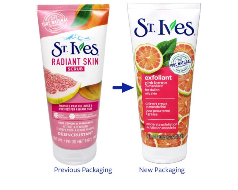 Exfoliante Facial St. Ives Limón Rosado y Mandarina 170 g