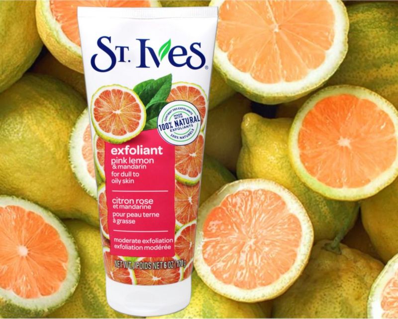 Exfoliante Facial St. Ives Limón Rosado y Mandarina 170 g