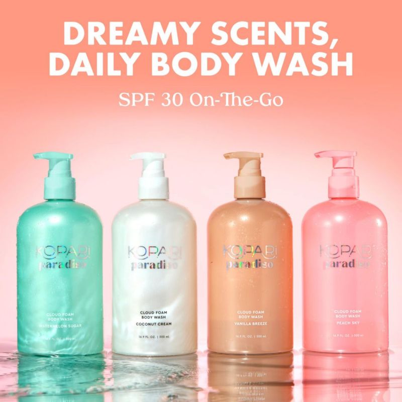 Gel de ducha Kopari 300 ml Peach Sky con ácido hialurónico