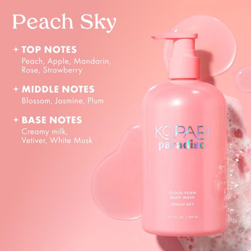 Gel de ducha Kopari 300 ml Peach Sky con ácido hialurónico
