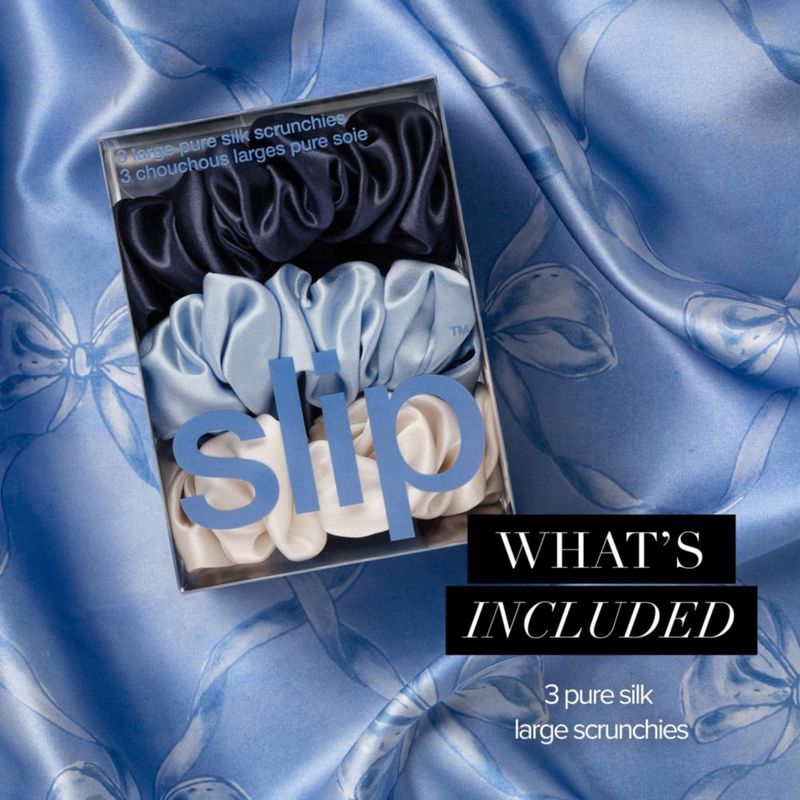 Juego de 3 coleteros grandes de seda anti-rotura SLIP Skye