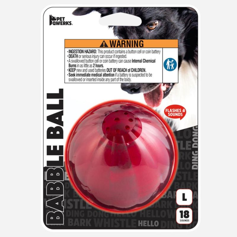 Juguete para perro Pet Qwerks Blinky Babble Ball Grande
