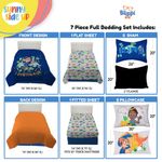 Juego de ropa de cama Sunny Side Up tamaño completo 7 piezas Blippi azul