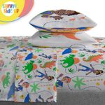 Juego de ropa de cama Sunny Side Up tamaño completo 7 piezas Blippi azul