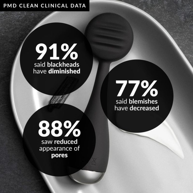 Dispositivo de limpieza facial PMD Clean con cepillo de silicona resistente al agua