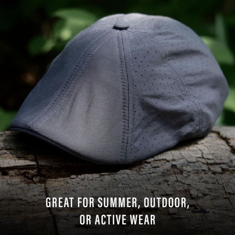 GORRA Boston Scally Co. Cool Air 8 paneles XXL gris oscuro